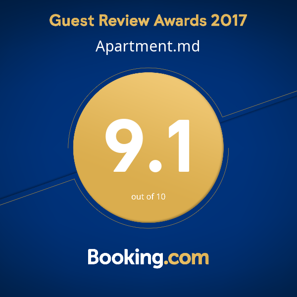 Guest Review Awards 2017 – 9.1 out of 10, Booking.com